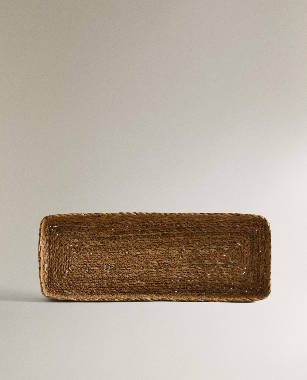 Zara Home Поднос из морской травы, цвет бежевый, 43 см