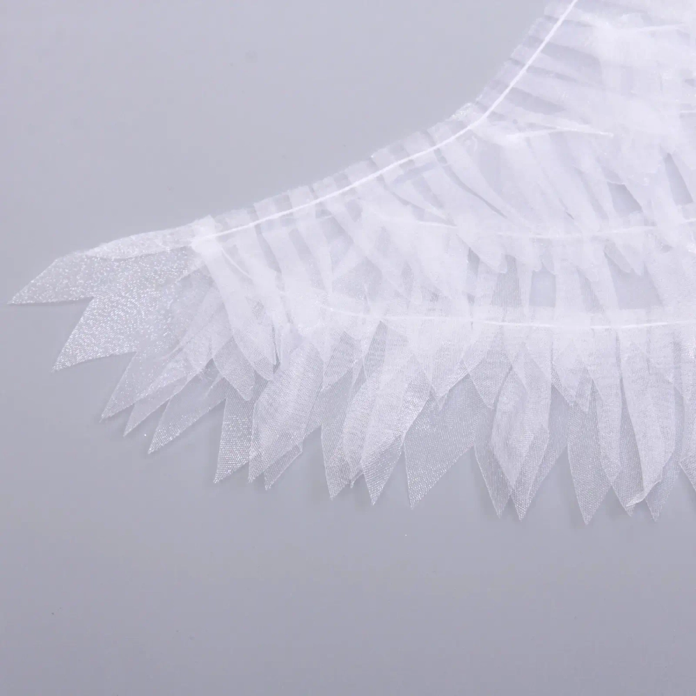 Крылья карнавальные «Яркий полёт» 63*21 см, Белый с т.белой подсветкой