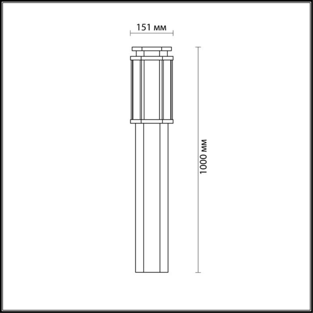 Уличный наземный низкий светильник Odeon Light 4048/1F