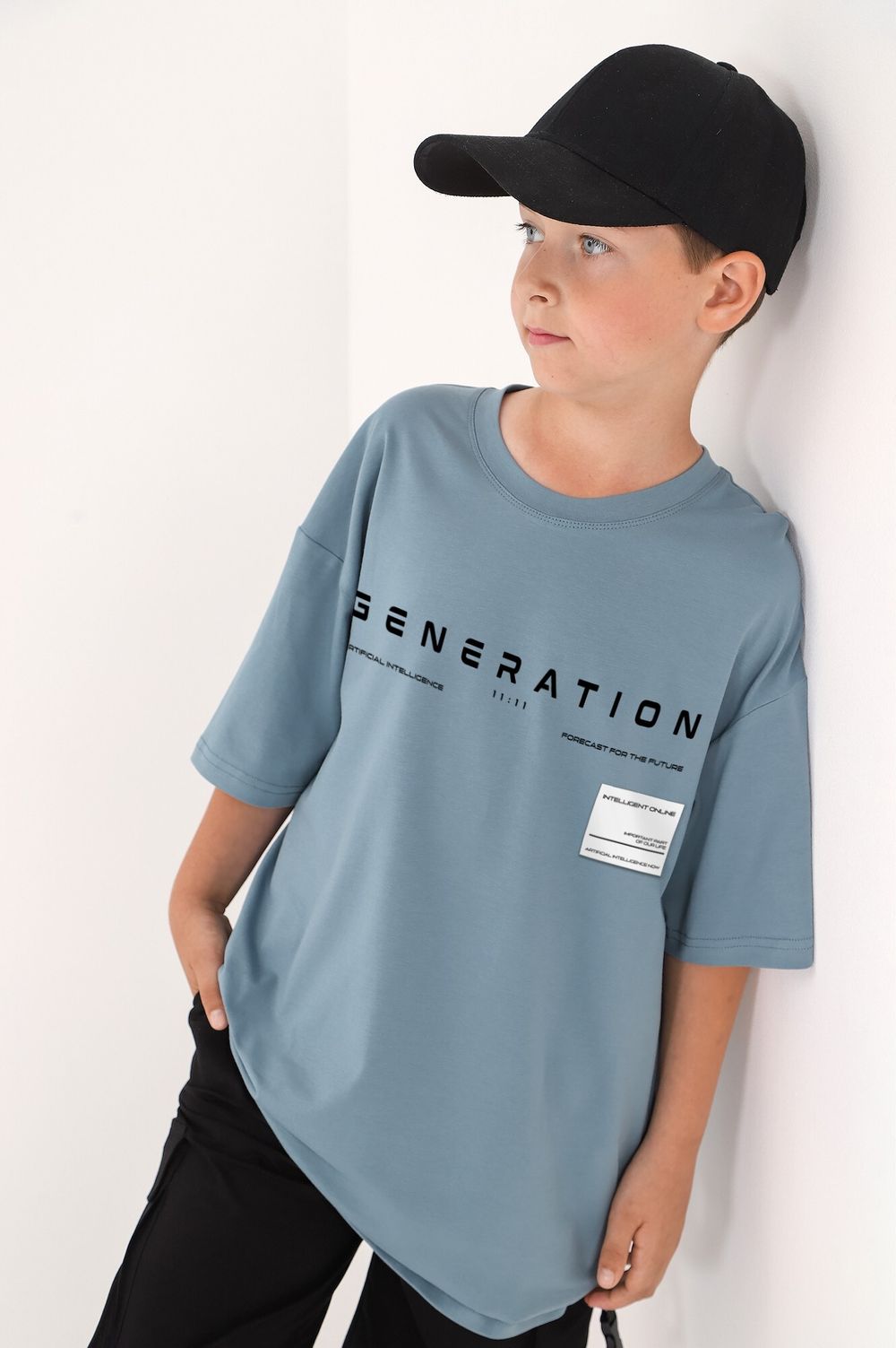 Фуфайка (футболка) для мальчика Леон-1 Виотекс ПЕПЕЛЬНЫЙ