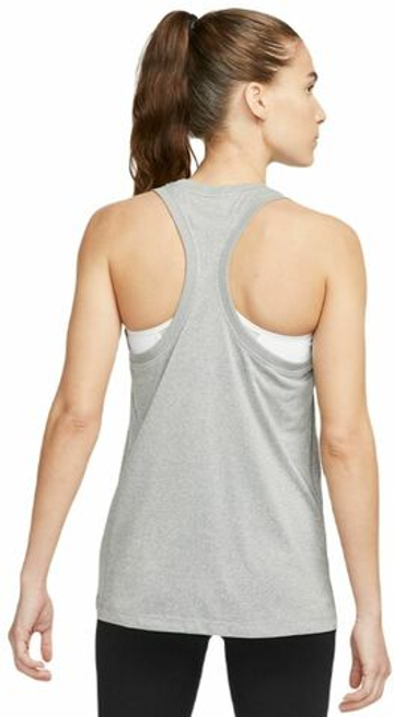 Женский топ теннисный Nike Dri-Fit Racerback Tank - серый