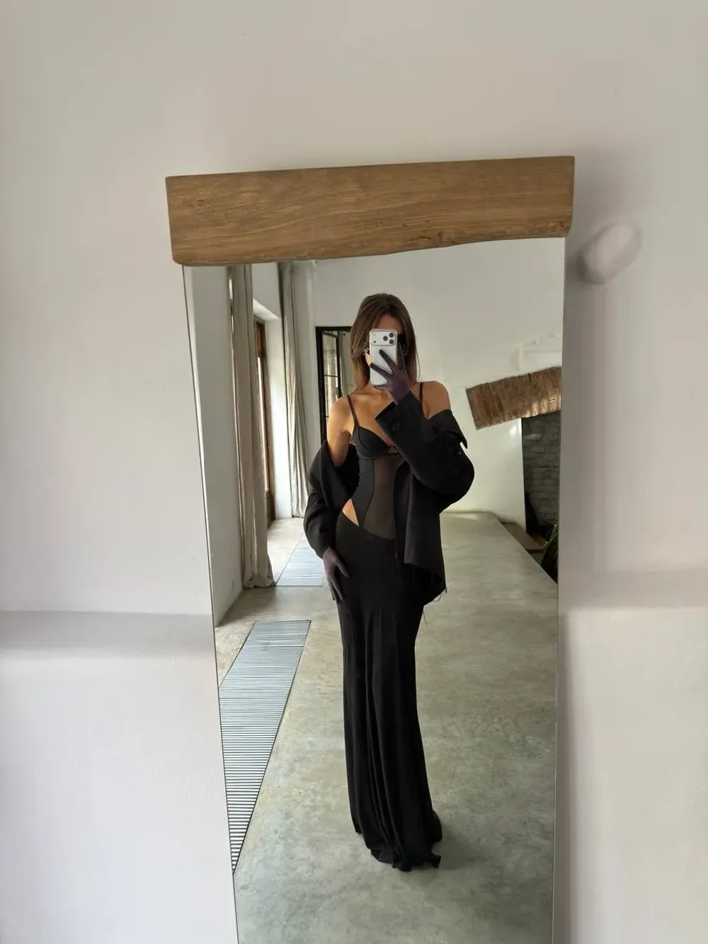 Боди ROSE MESH, Черный