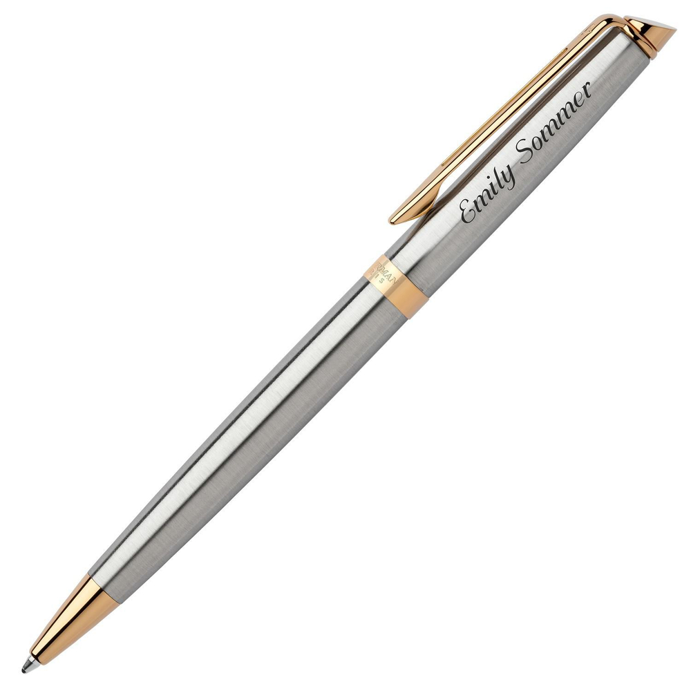 Подарочный набор: Чехол и Шариковая ручка Waterman Hemisphere, цвет: GT, стержень: Mblue
