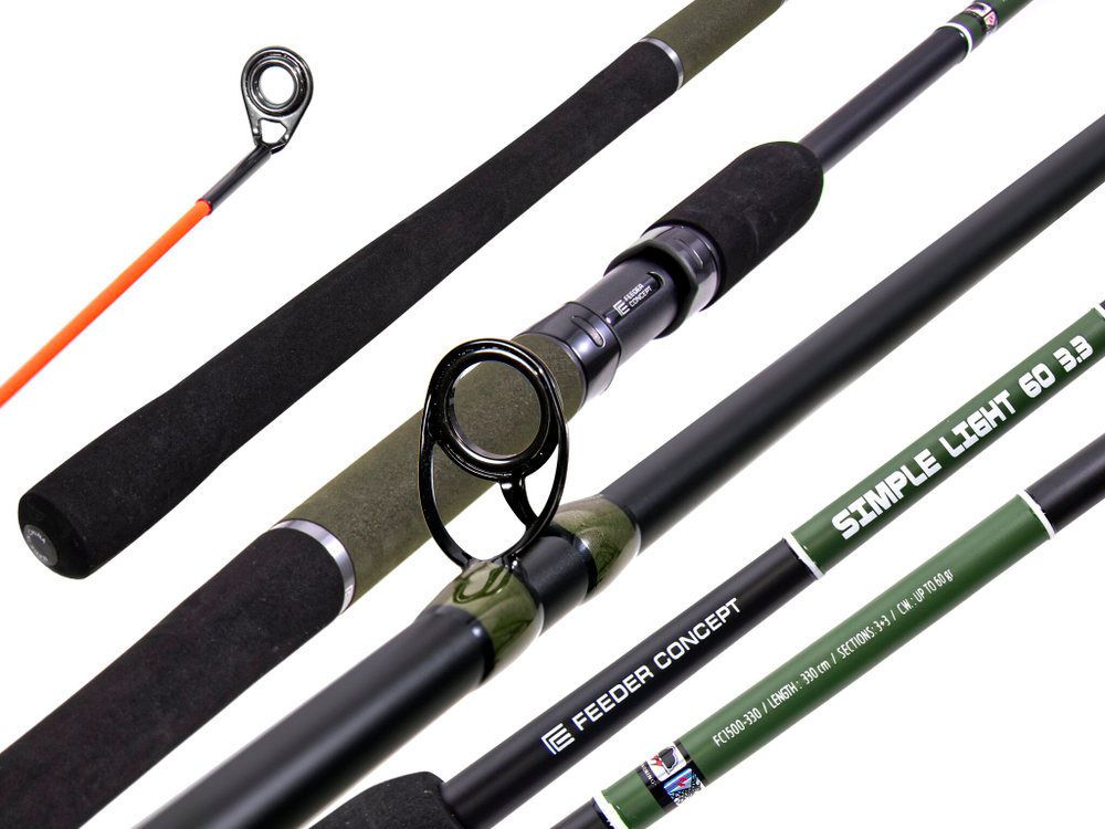 Удилище фидерное Feeder Concept Simple Light / 330 см, до 60 г