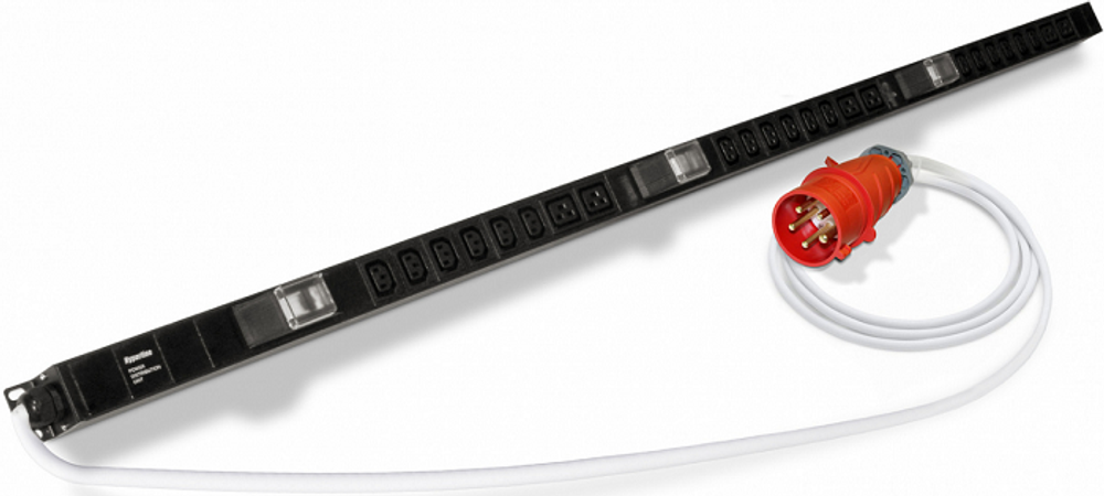 Блок розеток  Hyperline SHE-18IEC-6BIEC-3V-3PVR