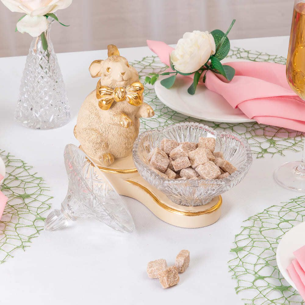 Конфетница-сахарница Кролик Банни Айвори