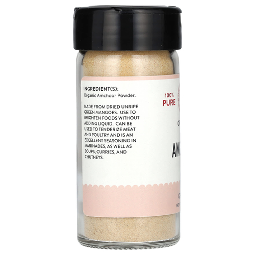 Pure Indian Foods, Amchoor, органический продукт, молотый, 70 г (2,5 унции)