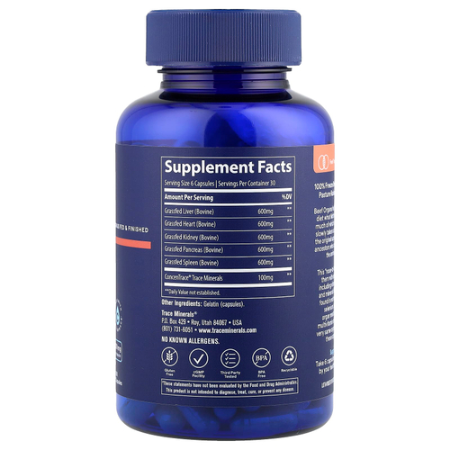 Trace, говяжьи органы, 180 капсул