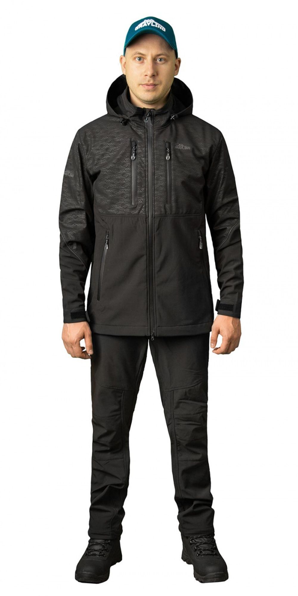 Костюм Bering (софт-шел, черный) GRAYLING