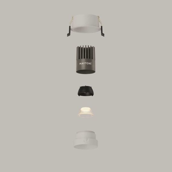 Встраиваемый светильник Maytoni Technical DL115-10W-3K-W
