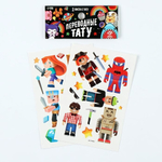 Переводные тату "Пиксельный мир" 2 листа 10126898 (Школа талантов)