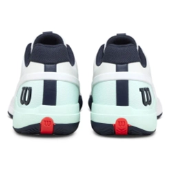 Мужские кроссовки теннисные Wilson Rush Pro 5 Clay - white/bay/fiery cor