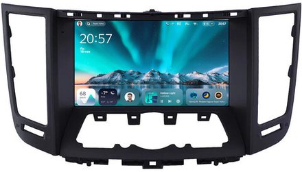 Магнитола для Infiniti FX35, FX37, FX50, FX30D S51 2008-2012, QX70 S51 2013-2018 (рамка черная матовая тип 2) - Teyes CC4 монитор 9.2" 2K QLED на Android 14, Snapdragon 680, DSP, CarPlay, 4G SIM-слот