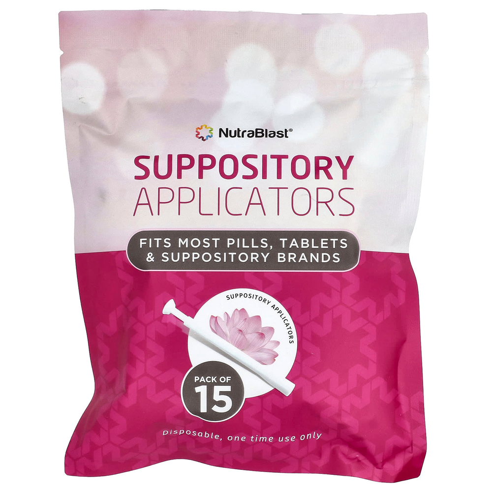 NutraBlast, аппликаторы для свечей, 15 шт.