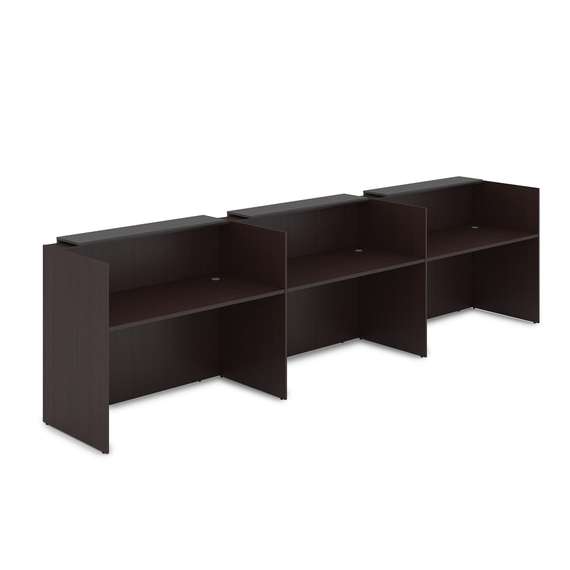 1КР-ДС.003 Комплект Ресепшн с фартуком ЛДСП (4264*762*1161) (без подсветки)