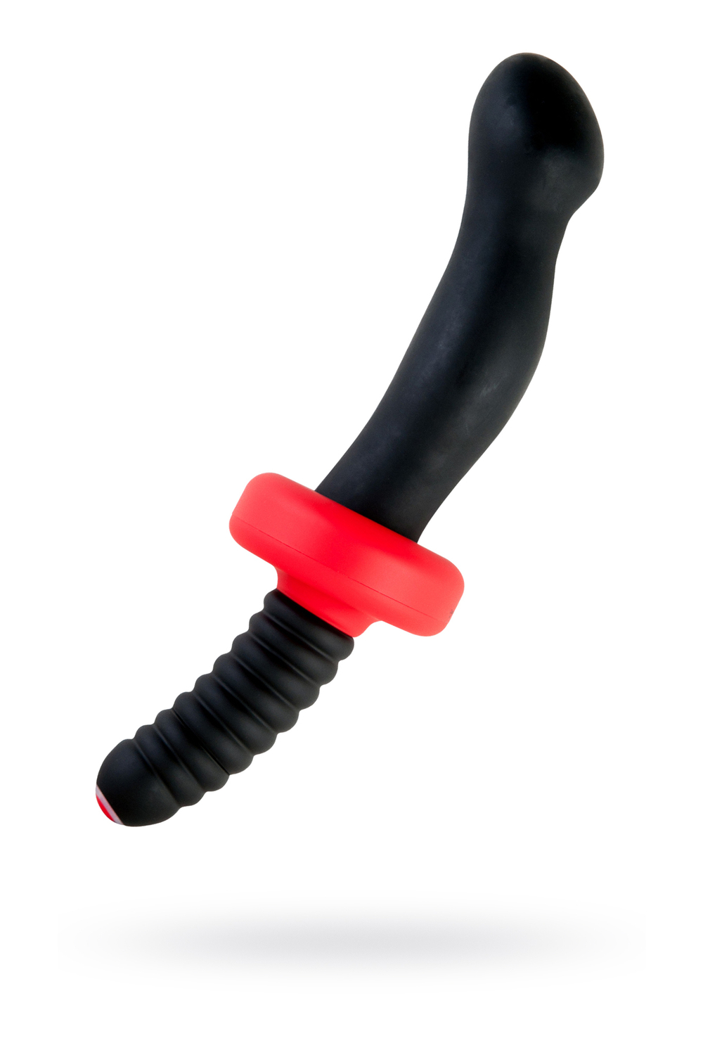 Анальный вибратор Black & Red by TOYFA, 10 режимов вибрации, водонепроницаемый, силикон, чёрный, 16,