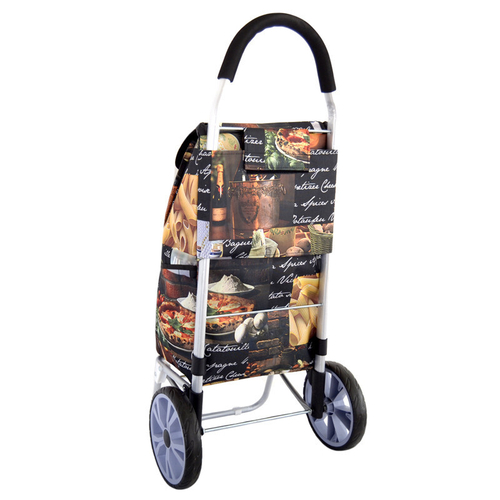 Тележка с сумкой большие пласт колеса (АЛЮМ.КАРКАС)