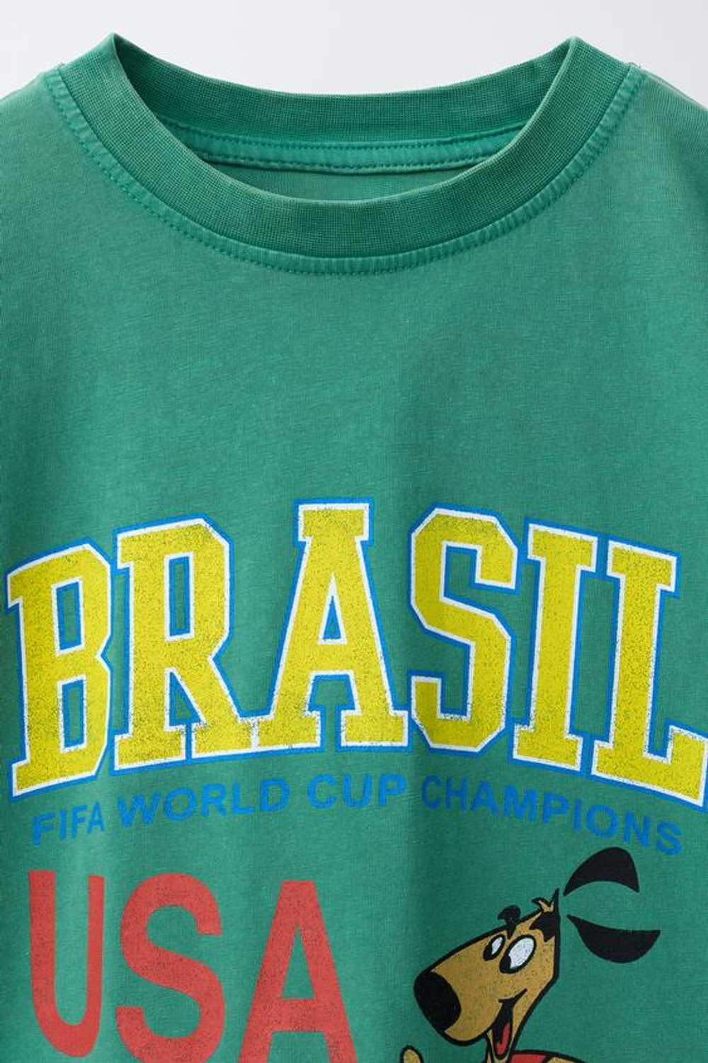 ZARA ФУТБОЛКА С ПРИНТОМ FIFA WORLD CUP™ 1994, ЗЕЛЕНЫЙ