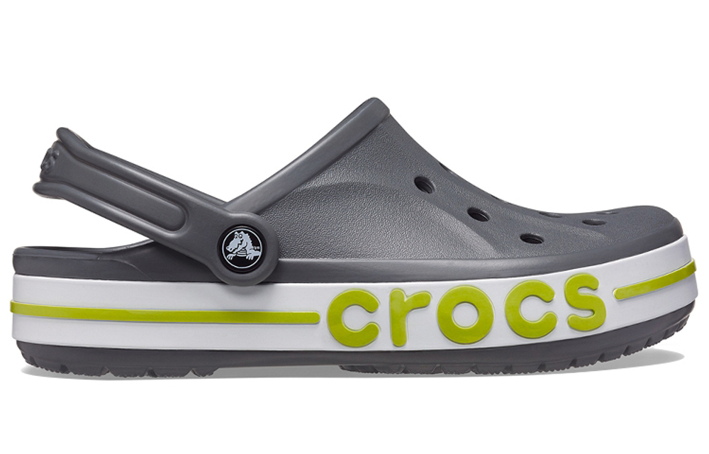 Crocs Bayaband Bayaband non-slip wear-resistant hole shoes for men and women the same gray