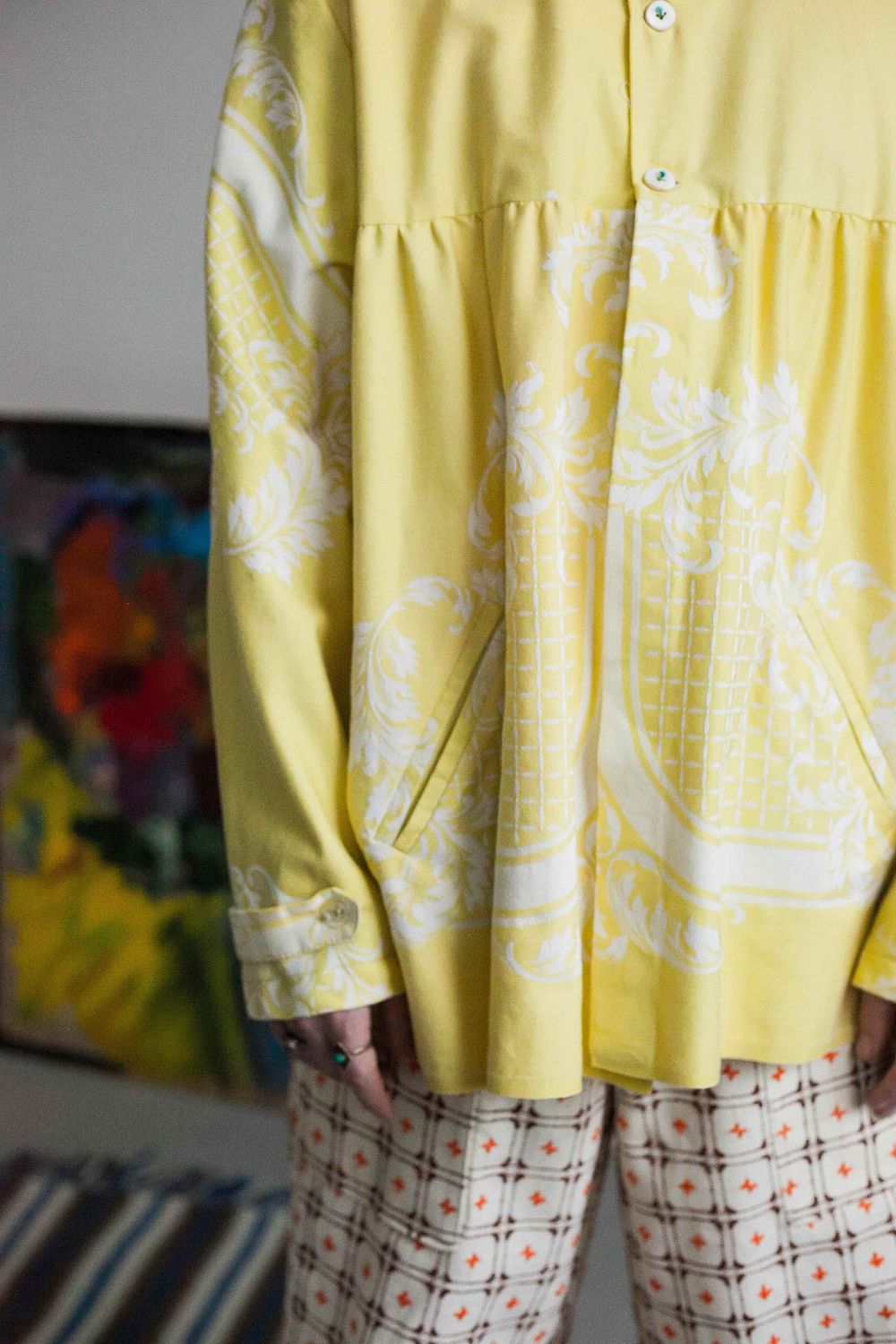 Рубашка Soeurs Mustard Yellow Long Sleeve Shirt