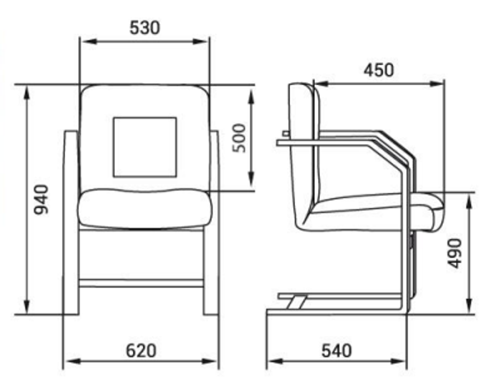Кресло для руководителя СЕНАТОР ЭКСТРА КОРОТКИЙ КОНФ