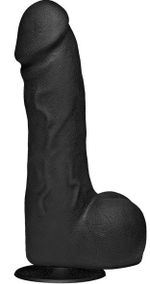Черный фаллоимитатор The Perfect Cock With Removable Vac-U-Lock Suction Cup - 19 см. (Цвет: черный)