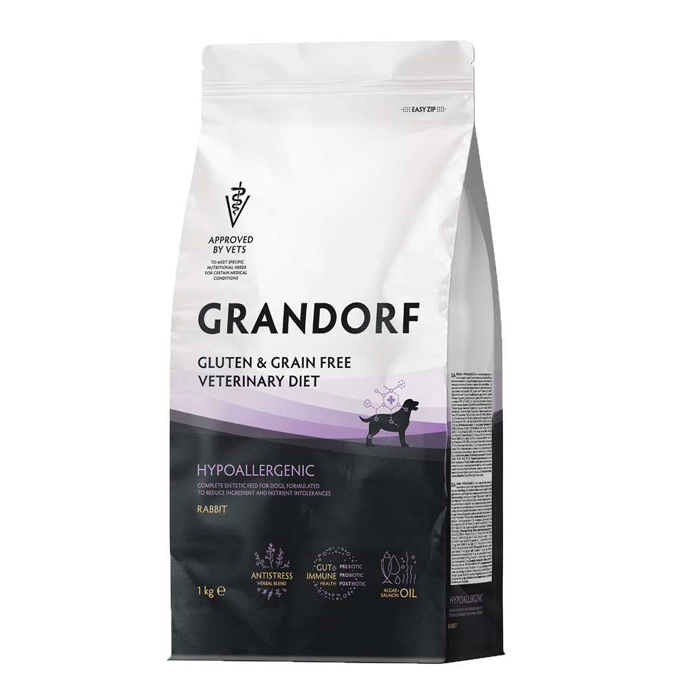 GRANDORF VETDIET Hypoallergenic Rabbit - ВЕТДИЕТА для собак при пищевой аллергии.