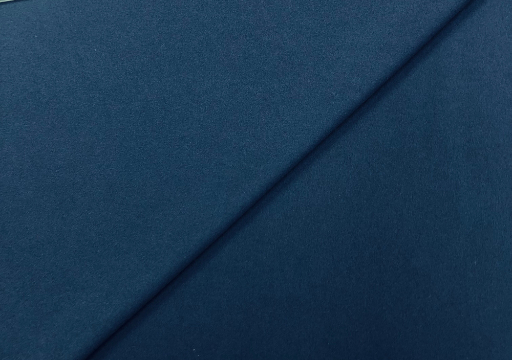 Ткань Креп плательный трикотажный темно синий, арт. 327643