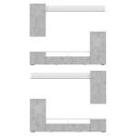 Готовая гостиная Woodville Oluwande белый, цемент светлый