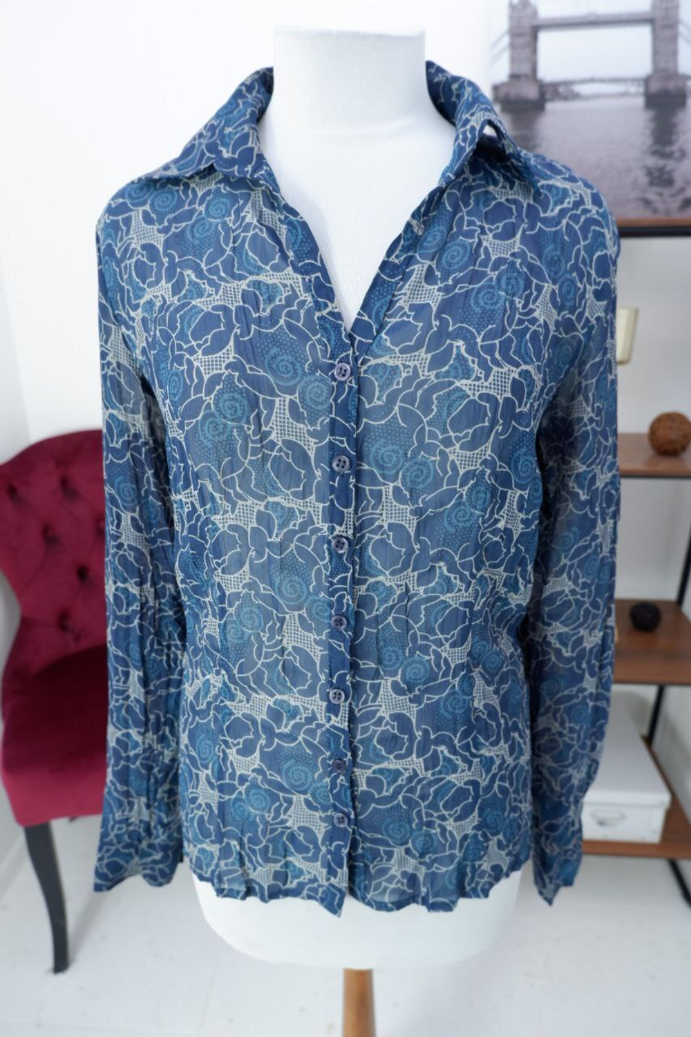 Блузка Zolla с принтом 46 размер