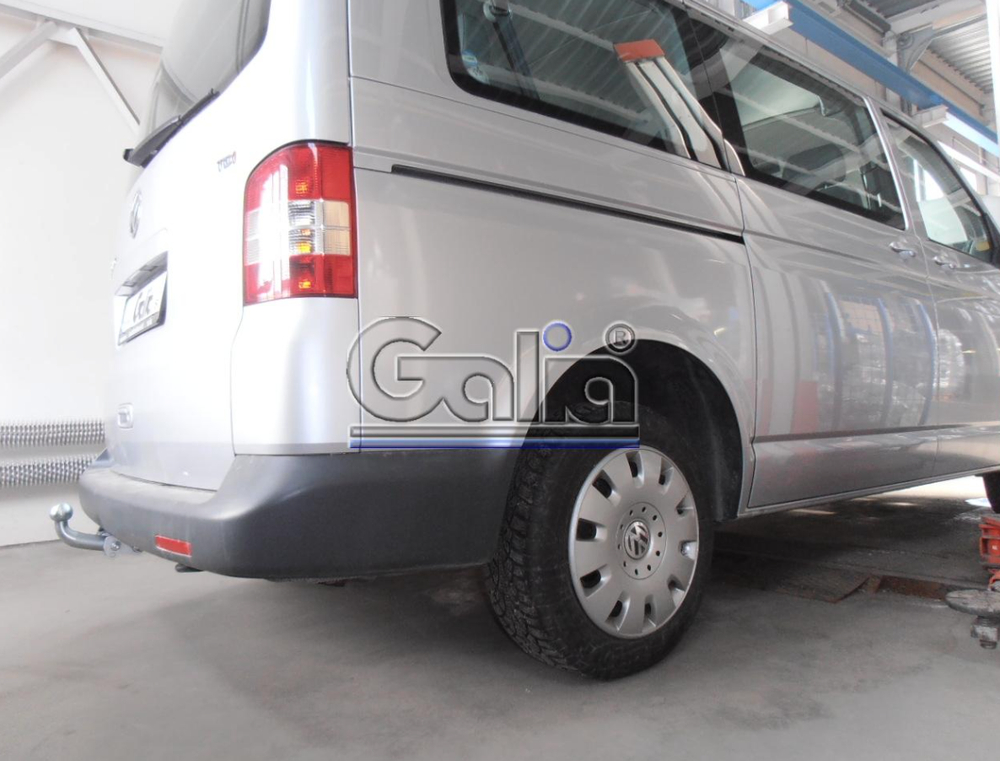 Фаркоп оцинкованный Galia V064A для Volkswagen Transporter / Caravelle / Multivan T5 2003-2015, T6 2015-(паспорт и сертификат в комплекте)(без электрики)