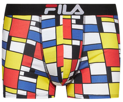 Мужские спортивные боксеры Fila Underwear Man Boxer 1P - black/разноцветный