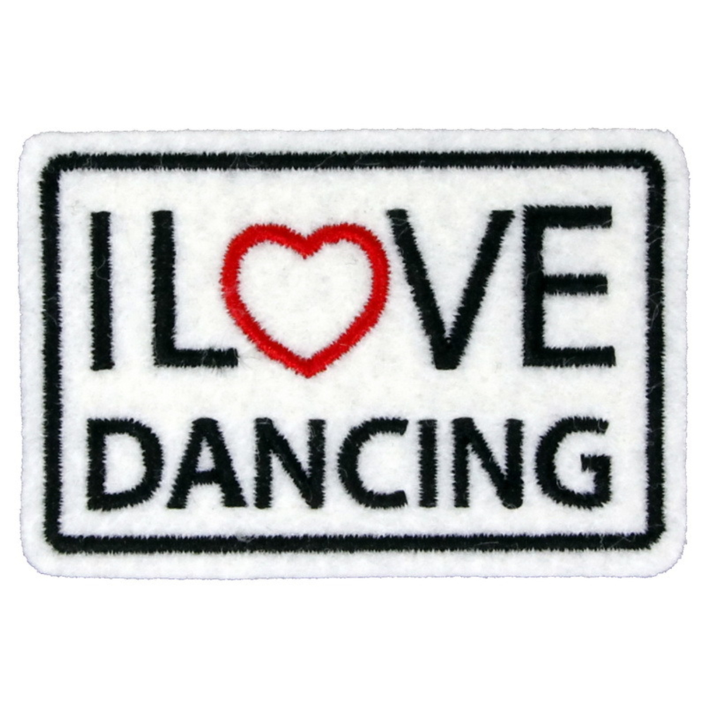 Нашивка I love dancing