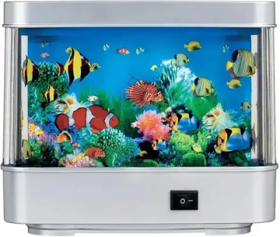 Светильник-ночник Аквариум с движущимися рыбками размер 30см