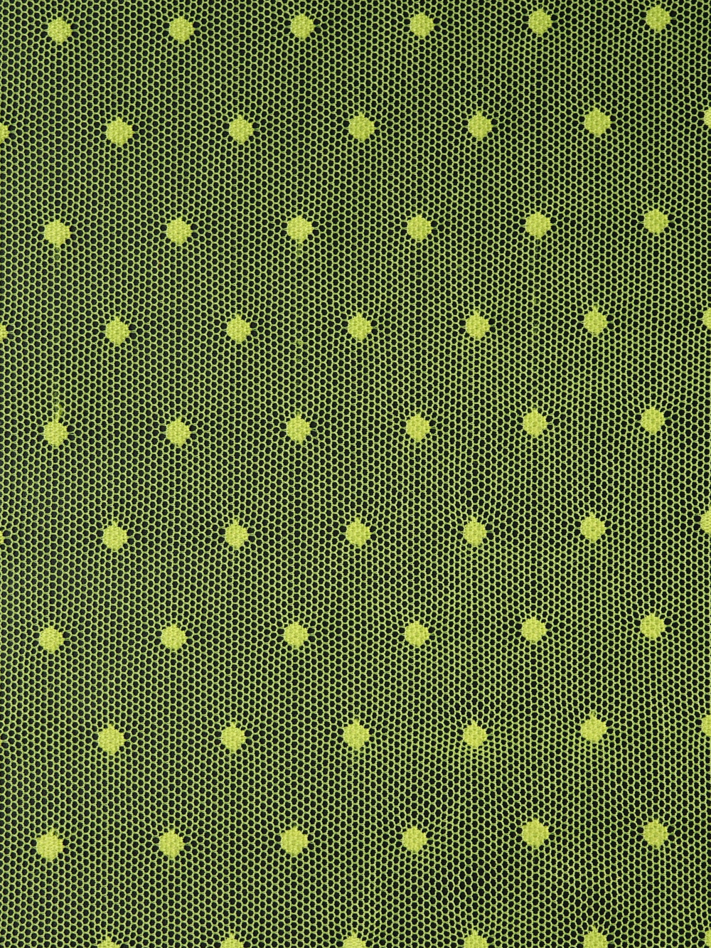 Сетка эластичная лимонная в горошек 5 мм метражом