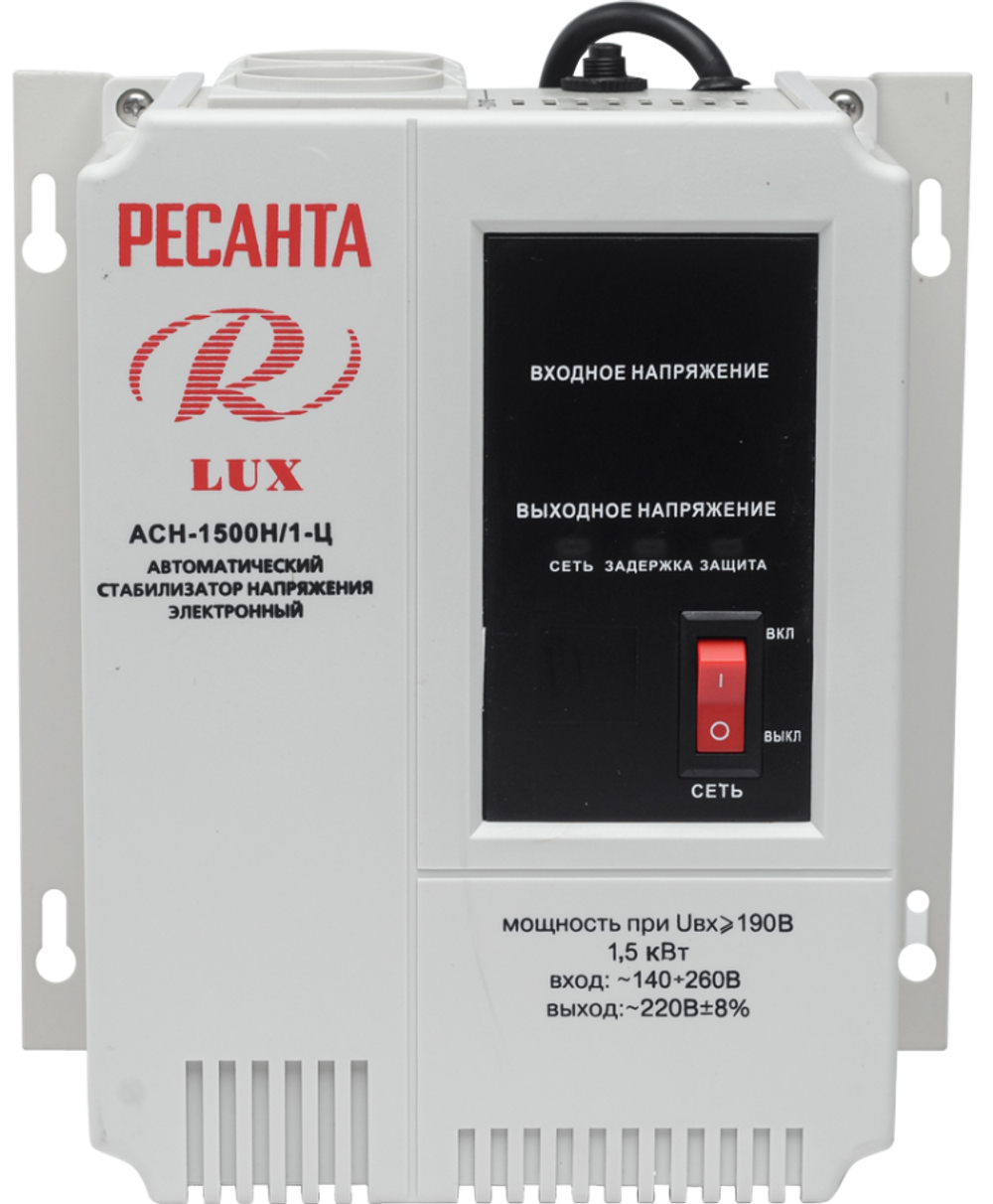 Стабилизатор напряжения серии LUX РЕСАНТА АСН-1500Н/1-Ц