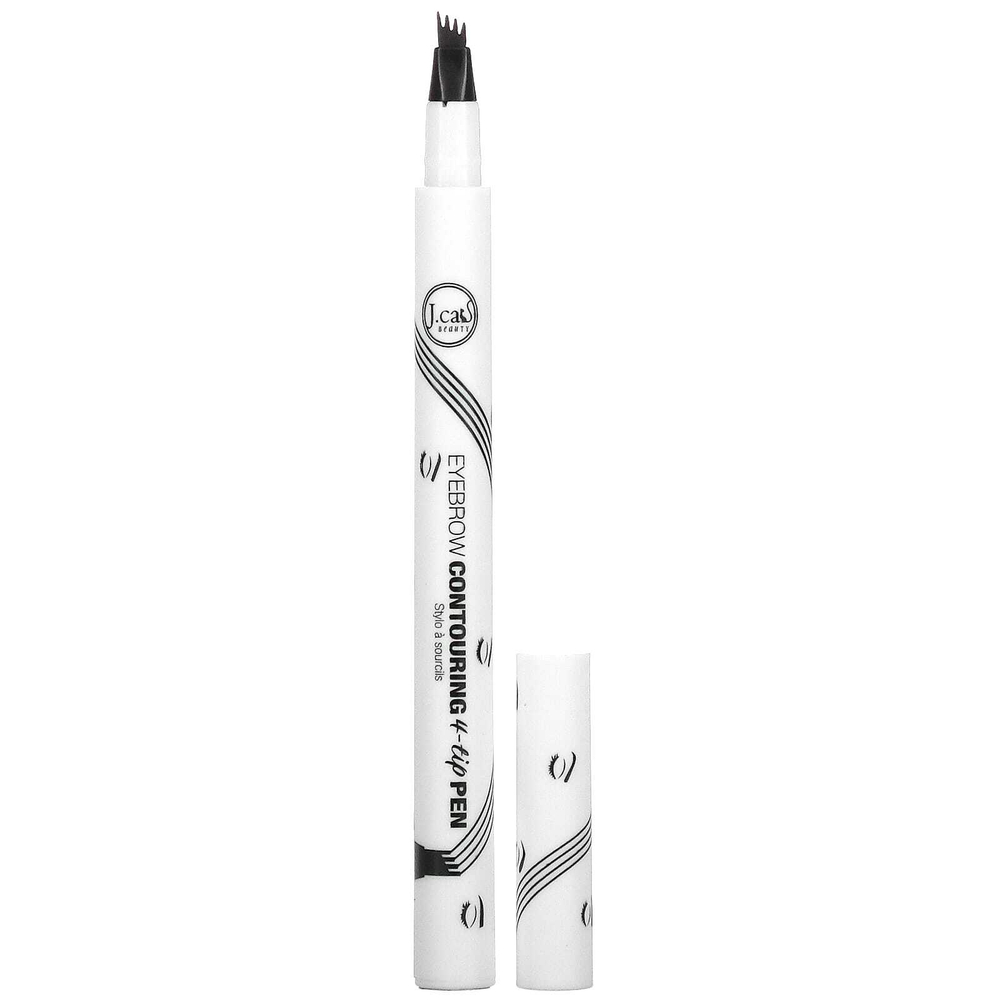 J.Cat Beauty, Ручка для контурирования бровей с 4 кончиками, ETP102, коричневая, 1,5 г (0,05 унции)