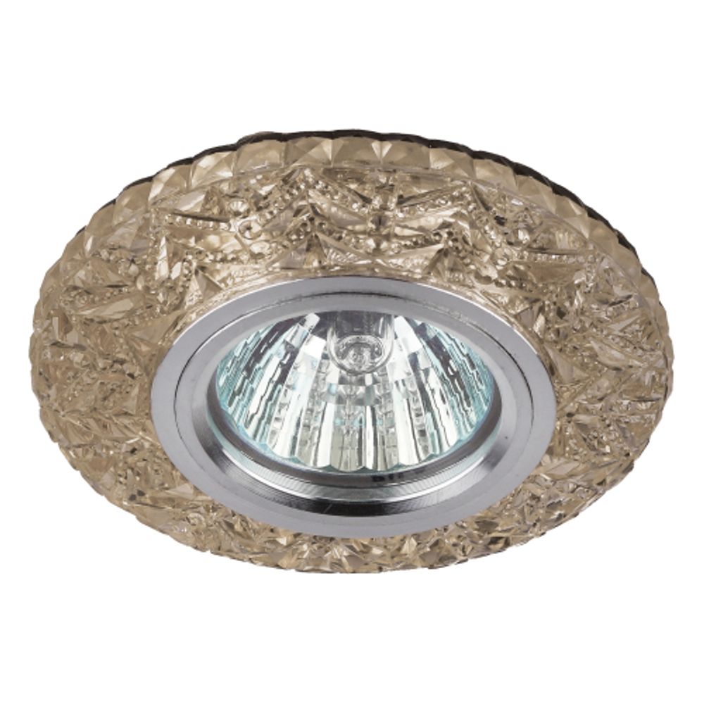 DK LD4 CHP/WH Светильник ЭРА декор cо светодиодной подсветкой MR16, шампань | Встраиваемые LED светильники