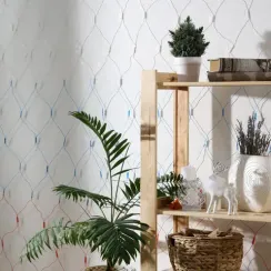 Гирлянда-сетка Флаг России 1.6 × 1.6 м, IP20, прозрачная нить, 144 LED, 220 В, Luazon Lighting (5198327)