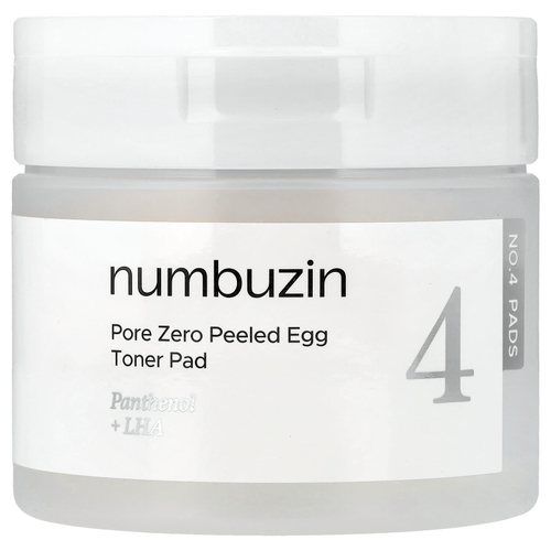 Numbuzin, No.4 Pore Zero Peeled Egg, тоник, 70 шт., 190 мл (6,42 жидк. унции)