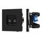Механизм компьютерной розетки двойной SCT-TENDO-MPC2-SFPL-BK (RJ-45, CAT6) Arlight 054595