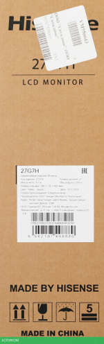 Монитор Hisense 27G7H черный