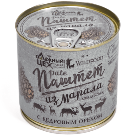 Паштет из марала с кедровым орехом 250г. ж/б