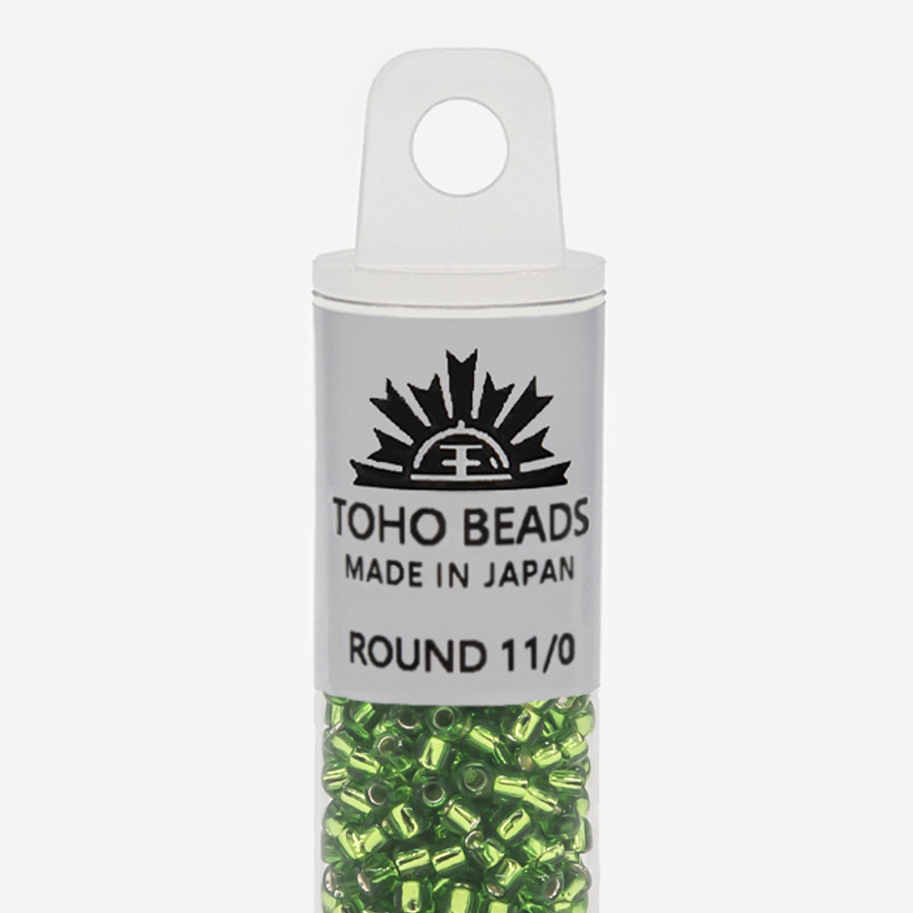 Японский бисер TOHO Round 11/0 (№27), с внутренним серебрением, прозрачный