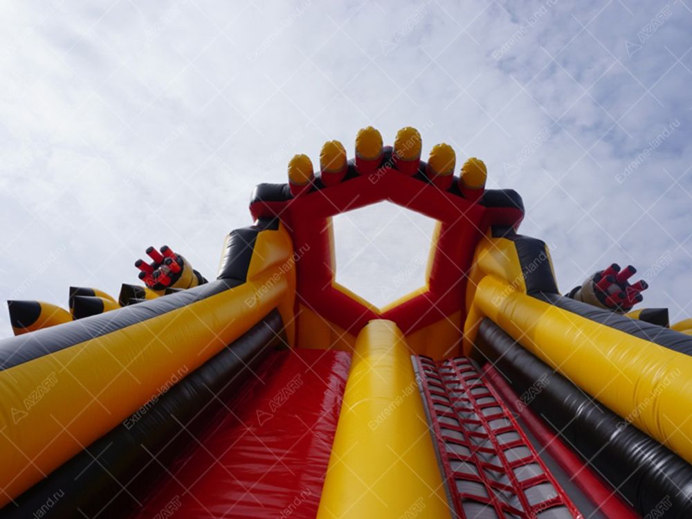 Батут-горка "Бэтмобиль 3"