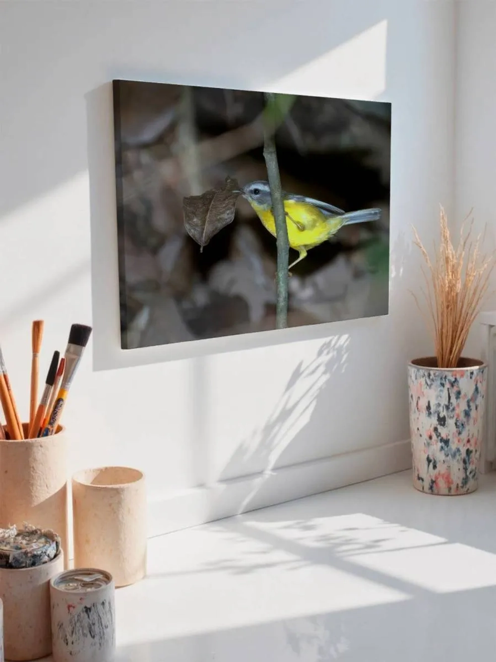 Картина на стену 40 X 50 Желтая птица