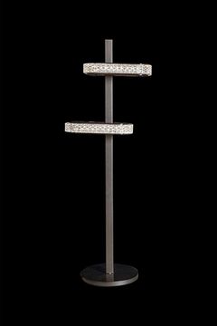 Настольная лампа LED 17W 3000К/4000К/5500К LE7701/2T Grey/Black Chrome серый/чёрный хром Theona Leon