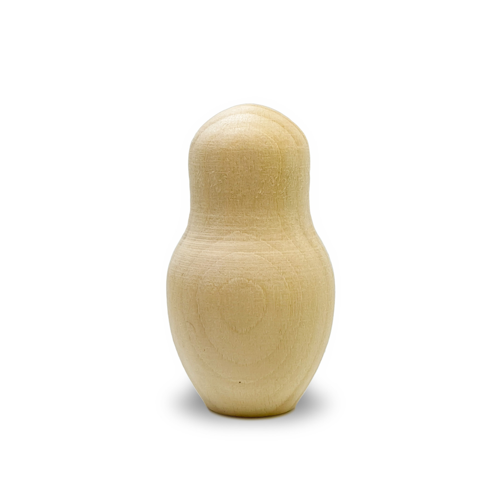 Матрешка 40*d25мм цельно точенная, деревянная заготовка