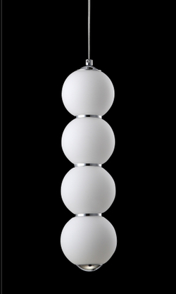 Светильник подвесной Crystal Lux DESI SP4 CHROME/WHITE