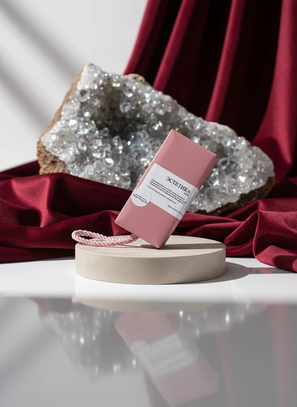 BOUTIQUE DE SAVON Масляная плитка-жгут для тела шафран, белый кедр и смола (по мотивам Baccarat Rouge)